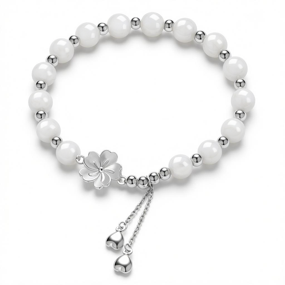 𝐅𝐢𝐯𝐞-𝐋𝐞𝐚𝐟 𝐋𝐮𝐜𝐤𝐲 𝐅𝐥𝐨𝐰𝐞𝐫 𝐖𝐡𝐢𝐭𝐞 𝐂𝐫𝐲𝐬𝐭𝐚𝐥 𝐍𝐞𝐜𝐤𝐥𝐚𝐜𝐞🌿🌸𝐖𝐨𝐦𝐞𝐧’𝐬 𝐍𝐚𝐭𝐮𝐫𝐚𝐥 𝐇𝐞𝐚𝐥𝐢𝐧𝐠 𝐂𝐫𝐲𝐬𝐭𝐚𝐥 𝐁𝐫𝐚𝐜𝐞𝐥𝐞𝐭 ✅𝘁𝗿𝗶𝗽𝗹𝗲 𝗽𝗿𝗼𝘁𝗲𝗰𝘁𝗶𝗼𝗻 𝘁𝗼 𝗲𝗮𝘀𝗲 𝗮𝗻𝘅𝗶𝗲𝘁𝘆, 𝗶𝗻𝘃𝗶𝘁𝗲 𝗻𝗲𝘄 𝗯𝗲𝗴𝗶𝗻𝗻𝗶𝗻𝗴𝘀 𝗮𝗻𝗱 𝗴𝗼𝗼𝗱 𝗳𝗼𝗿𝘁𝘂𝗻𝗲, 𝗮𝗻𝗱 𝗲𝗻𝗵𝗮𝗻𝗰𝗲 𝗲𝗺𝗽𝗮𝘁𝗵𝘆. 𝗔 𝘁𝗵𝗼𝘂𝗴𝗵𝘁𝗳𝘂𝗹 𝗴𝗶𝗳𝘁 𝗳𝗼𝗿 𝗳𝗿𝗶𝗲𝗻𝗱𝘀, 𝗱𝗮𝘂𝗴𝗵𝘁𝗲𝗿𝘀, 𝗮𝗻𝗱 𝗺𝗼𝘁𝗵𝗲𝗿𝘀