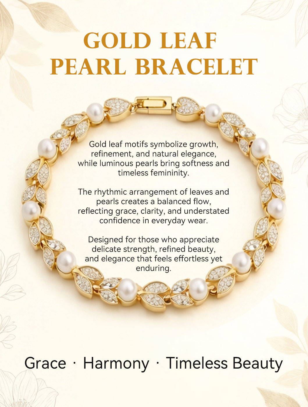 𝐆𝐢𝐥𝐝𝐞𝐝 𝐏𝐞𝐚𝐫𝐥 𝐋𝐚𝐮𝐫𝐞𝐥 𝐁𝐫𝐚𝐜𝐞𝐥𝐞𝐭👑✨𝐖𝐨𝐦𝐞𝐧’𝐬 𝐍𝐚𝐭𝐮𝐫𝐚𝐥 𝐇𝐞𝐚𝐥𝐢𝐧𝐠 𝐁𝐫𝐚𝐜𝐞𝐥𝐞𝐭 ✅𝘁𝗿𝗶𝗽𝗹𝗲 𝗽𝗿𝗼𝘁𝗲𝗰𝘁𝗶𝗼𝗻 𝘁𝗼 𝗲𝗮𝘀𝗲 𝗮𝗻𝘅𝗶𝗲𝘁𝘆, 𝗶𝗻𝘃𝗶𝘁𝗲 𝗻𝗲𝘄 𝗯𝗲𝗴𝗶𝗻𝗻𝗶𝗻𝗴𝘀 𝗮𝗻𝗱 𝗴𝗼𝗼𝗱 𝗳𝗼𝗿𝘁𝘂𝗻𝗲, 𝗮𝗻𝗱 𝗲𝗻𝗵𝗮𝗻𝗰𝗲 𝗲𝗺𝗽𝗮𝘁𝗵𝘆. 𝗔 𝘁𝗵𝗼𝘂𝗴𝗵𝘁𝗳𝘂𝗹 𝗴𝗶𝗳𝘁 𝗳𝗼𝗿 𝗳𝗿𝗶𝗲𝗻𝗱𝘀, 𝗱𝗮𝘂𝗴𝗵𝘁𝗲𝗿𝘀, 𝗮𝗻𝗱 𝗺𝗼𝘁𝗵𝗲𝗿𝘀