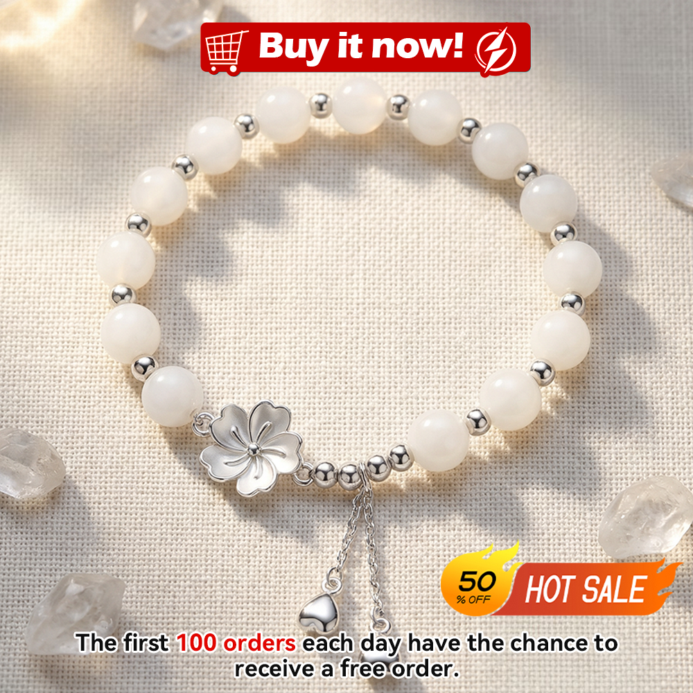 𝐅𝐢𝐯𝐞-𝐋𝐞𝐚𝐟 𝐋𝐮𝐜𝐤𝐲 𝐅𝐥𝐨𝐰𝐞𝐫 𝐖𝐡𝐢𝐭𝐞 𝐂𝐫𝐲𝐬𝐭𝐚𝐥 𝐍𝐞𝐜𝐤𝐥𝐚𝐜𝐞🌿🌸𝐖𝐨𝐦𝐞𝐧’𝐬 𝐍𝐚𝐭𝐮𝐫𝐚𝐥 𝐇𝐞𝐚𝐥𝐢𝐧𝐠 𝐂𝐫𝐲𝐬𝐭𝐚𝐥 𝐁𝐫𝐚𝐜𝐞𝐥𝐞𝐭 ✅𝘁𝗿𝗶𝗽𝗹𝗲 𝗽𝗿𝗼𝘁𝗲𝗰𝘁𝗶𝗼𝗻 𝘁𝗼 𝗲𝗮𝘀𝗲 𝗮𝗻𝘅𝗶𝗲𝘁𝘆, 𝗶𝗻𝘃𝗶𝘁𝗲 𝗻𝗲𝘄 𝗯𝗲𝗴𝗶𝗻𝗻𝗶𝗻𝗴𝘀 𝗮𝗻𝗱 𝗴𝗼𝗼𝗱 𝗳𝗼𝗿𝘁𝘂𝗻𝗲, 𝗮𝗻𝗱 𝗲𝗻𝗵𝗮𝗻𝗰𝗲 𝗲𝗺𝗽𝗮𝘁𝗵𝘆. 𝗔 𝘁𝗵𝗼𝘂𝗴𝗵𝘁𝗳𝘂𝗹 𝗴𝗶𝗳𝘁 𝗳𝗼𝗿 𝗳𝗿𝗶𝗲𝗻𝗱𝘀, 𝗱𝗮𝘂𝗴𝗵𝘁𝗲𝗿𝘀, 𝗮𝗻𝗱 𝗺𝗼𝘁𝗵𝗲𝗿𝘀