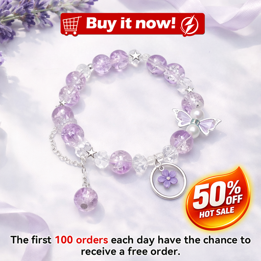 𝐏𝐮𝐫𝐩𝐥𝐞 𝐁𝐮𝐭𝐭𝐞𝐫𝐟𝐥𝐲 𝐑𝐞𝐛𝐢𝐫𝐭𝐡 𝐂𝐫𝐲𝐬𝐭𝐚𝐥 𝐁𝐫𝐚𝐜𝐞𝐥𝐞𝐭🦋✨𝐖𝐨𝐦𝐞𝐧’𝐬 𝐍𝐚𝐭𝐮𝐫𝐚𝐥 𝐇𝐞𝐚𝐥𝐢𝐧𝐠 𝐂𝐫𝐲𝐬𝐭𝐚𝐥 𝐁𝐫𝐚𝐜𝐞𝐥𝐞𝐭 ✅𝘁𝗿𝗶𝗽𝗹𝗲 𝗽𝗿𝗼𝘁𝗲𝗰𝘁𝗶𝗼𝗻 𝘁𝗼 𝗲𝗮𝘀𝗲 𝗮𝗻𝘅𝗶𝗲𝘁𝘆, 𝗶𝗻𝘃𝗶𝘁𝗲 𝗻𝗲𝘄 𝗯𝗲𝗴𝗶𝗻𝗻𝗶𝗻𝗴𝘀 𝗮𝗻𝗱 𝗴𝗼𝗼𝗱 𝗳𝗼𝗿𝘁𝘂𝗻𝗲, 𝗮𝗻𝗱 𝗲𝗻𝗵𝗮𝗻𝗰𝗲 𝗲𝗺𝗽𝗮𝘁𝗵𝘆. 𝗔 𝘁𝗵𝗼𝘂𝗴𝗵𝘁𝗳𝘂𝗹 𝗴𝗶𝗳𝘁 𝗳𝗼𝗿 𝗳𝗿𝗶𝗲𝗻𝗱𝘀, 𝗱𝗮𝘂𝗴𝗵𝘁𝗲𝗿𝘀, 𝗮𝗻𝗱 𝗺𝗼𝘁𝗵𝗲𝗿𝘀